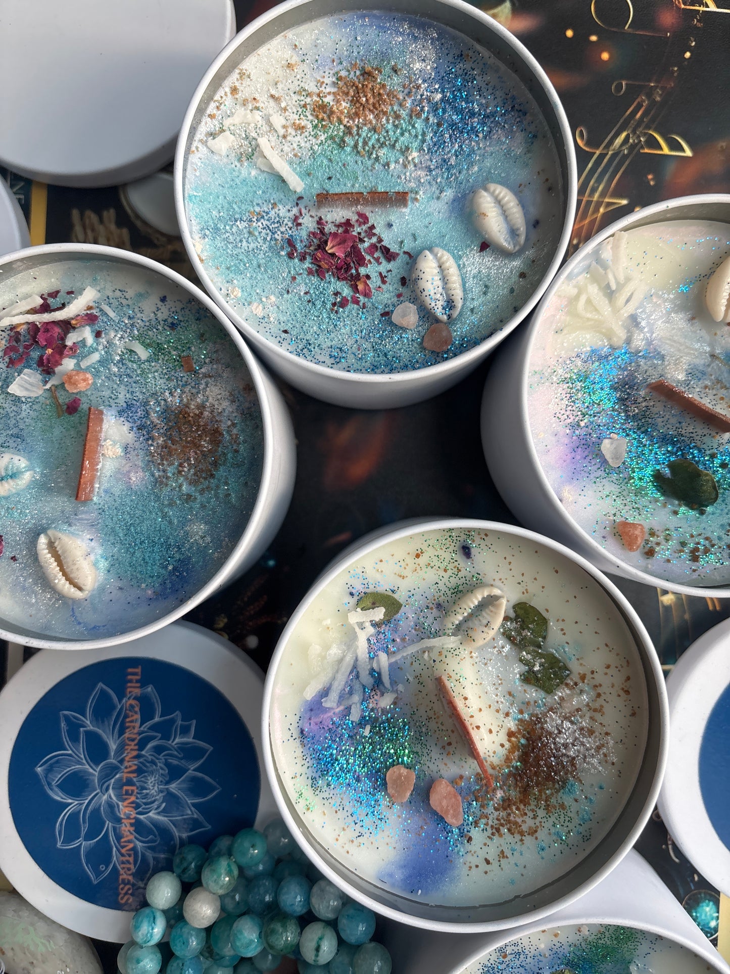 Le Siren Kit – Ocean Goddess Conjure Candle with Freshwater Pearls | Abundance & Love
